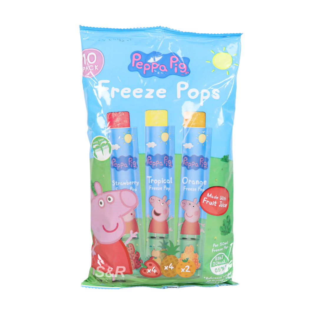 Peppa Pig Freeze Pops 10 pieces